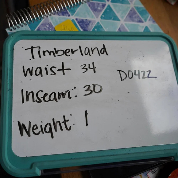 Timberland Men's Pants Green 100% Cotton Size 34x30 - Picture 8 of 8